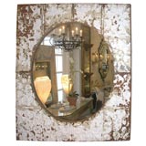 Used Victorian Tin Ceiling Tile Mirror