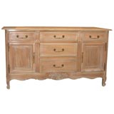 French Provincial Pickled Mahogany Buffet