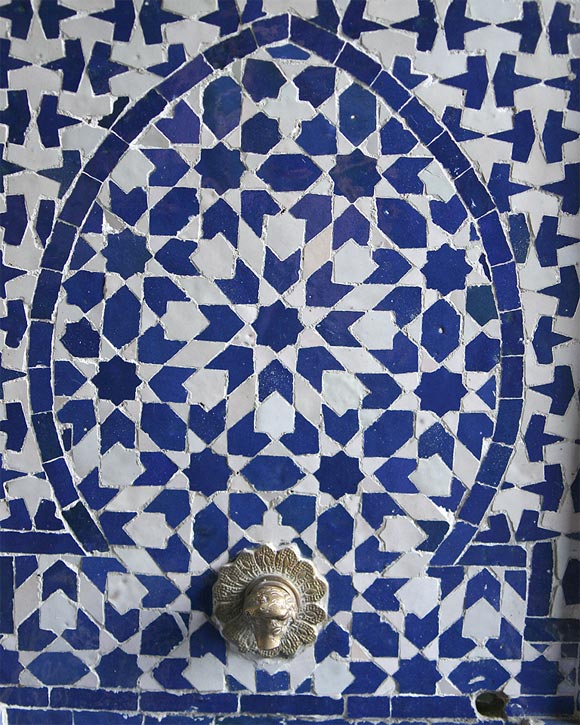 Contemporary Moroccan Wall Fountain