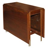 Italian Walnut Drop-leaf Dining Table