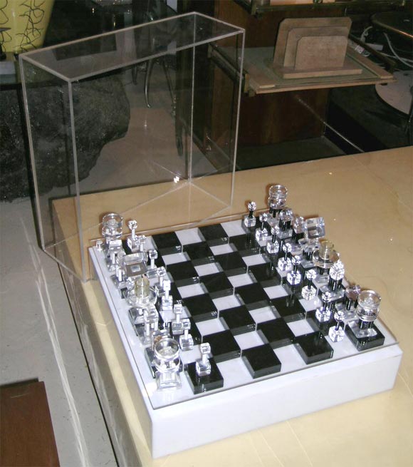 lucite chess board