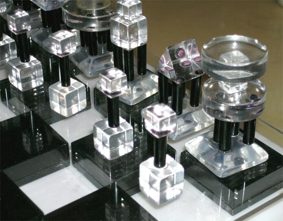 lucite chess set 1