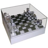 lucite chess set