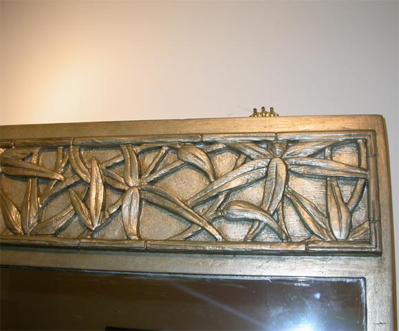 JAMES MONT POLYNESIAN BAMBOO MOTIF MIRROR