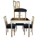 JAMES MONT GAME TABLE AND CHAIRS