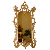 Late 19th Century Hand Carved George III Style Giltwood Mirror