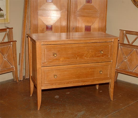 oak chest of drawers by Maurice Pre