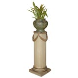 LOUIS XVI STYLE PAINTED PEDESTAL