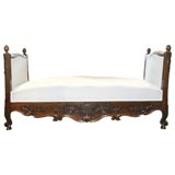 Antique 19th c. Walnut Daybed