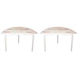 Pair of Demi-Lune Tables