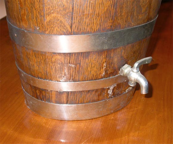 Wood Beer Keg Lamp 1