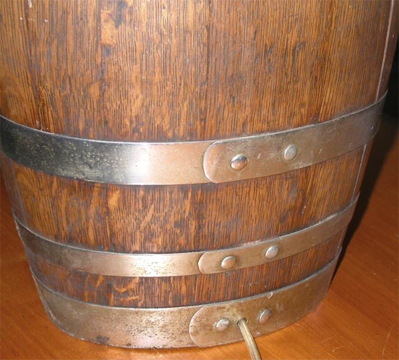 Wood Beer Keg Lamp 3