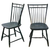 Pair of American Country Windsor Chairs