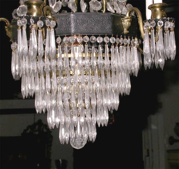 American Classical Crystal Chandelier For Sale