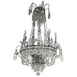 1920's Baltic style crystal chandelier