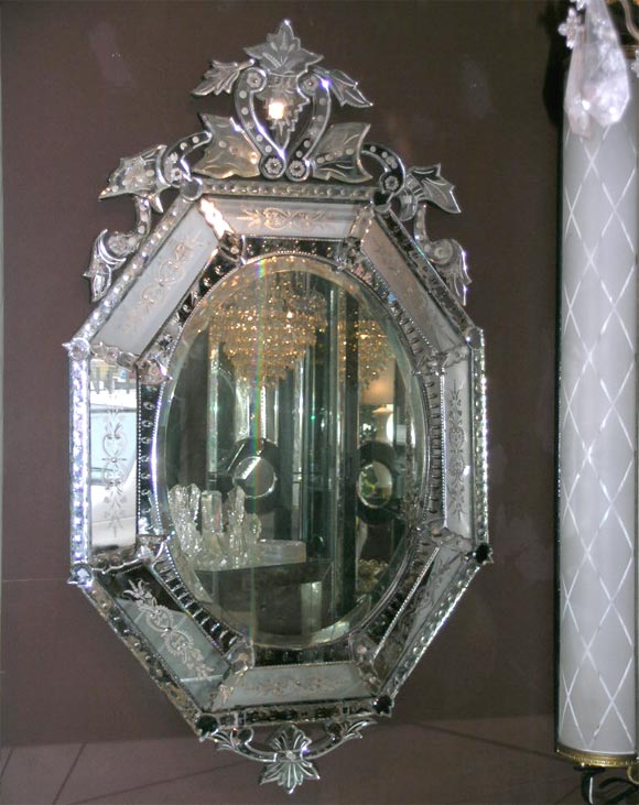 mid century Venetian style mirror