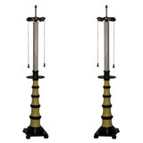 Pair of  Mid-Century Stiffel Lamps, Large Scale