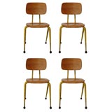 Vintage Atelier Prouve School Chairs