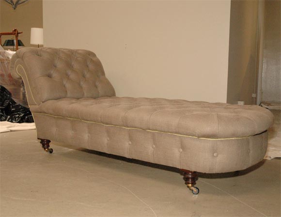 19th Century Tufted Chaise Longue