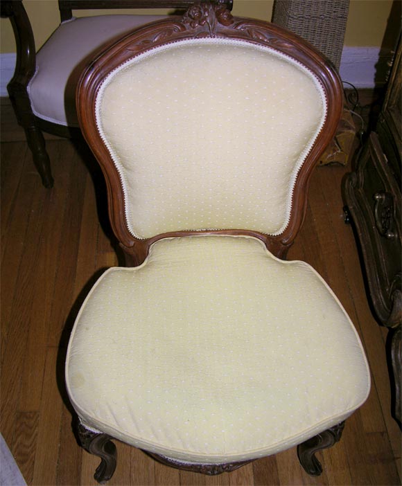 18th Century and Earlier Matched Set of 4 Louis XV Walnut Chairs For Sale