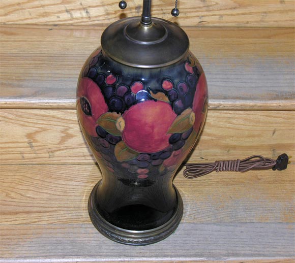 Ceramic Single Moorcroft table lamp