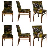 Set of 6 Mahogany Dining Chairs by Robsjohn Gibbings