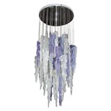 Lavender & Frosted Glass Ice Chandelier