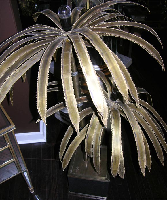 metal palm tree lamp
