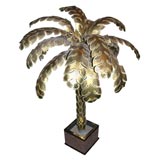 French Metal Palm Tree Floor Lamp