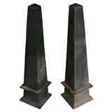 Pair Iron obelisks