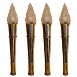 set of 4 Art Deco  torcheres