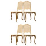 Louis XV Style Caned Dining Chairs