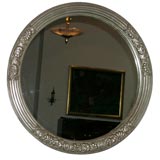 Early Art Deco Round Mirror
