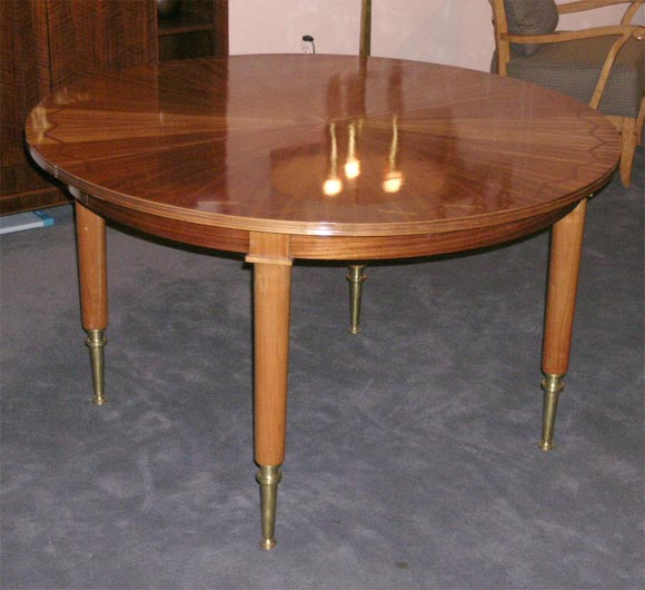 Round Extension Dining Table by Jules Leleu