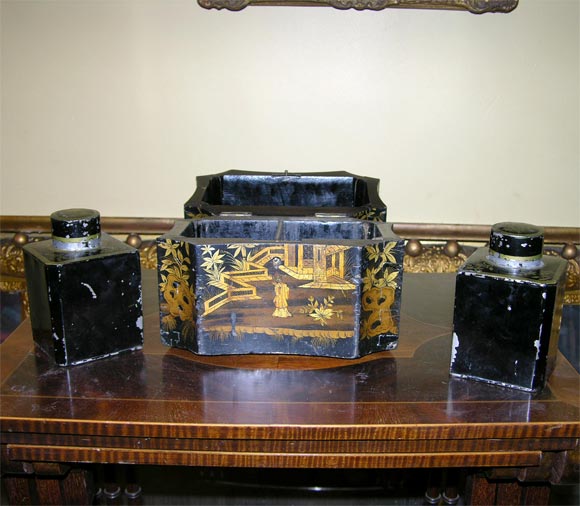 Chinese  Export Tea Caddy