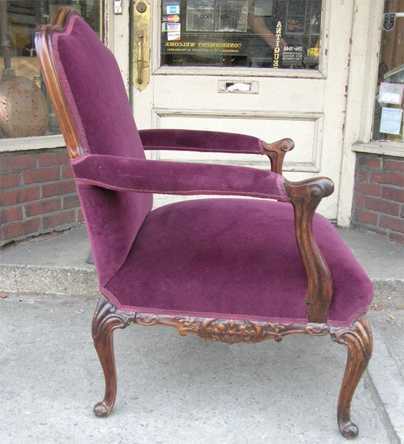 Wood English  Library Chair For Sale