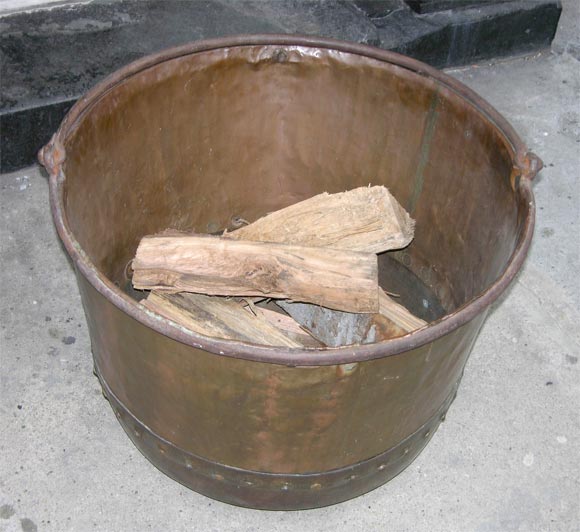 Large Scale Hand Hammered Copper Cauldron 2
