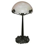 Art Deco Wrought Iron Table Lamp