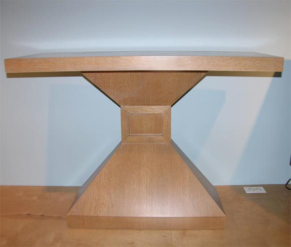 Contemporary Studio Made Oak Console Table