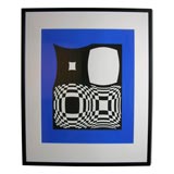 Op Art Serigraph by Victor Vasarely