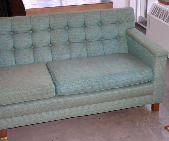 20th Century Edward Wormley for dunbar tufted sofa