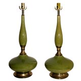 Pair Ceramic tables lamps