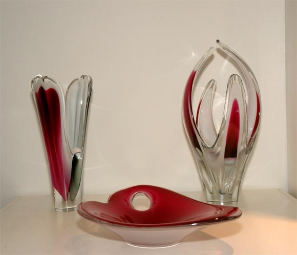 Collection of Flygfors  Scandinavan Art Glass
