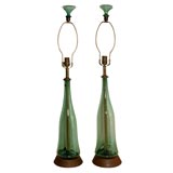 Pair of  Glass Lamps