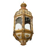 Antique Spanish tole lantern