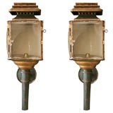Antique Pair coach lanterns