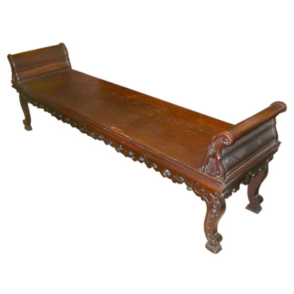 Early 20th century italian style bench.