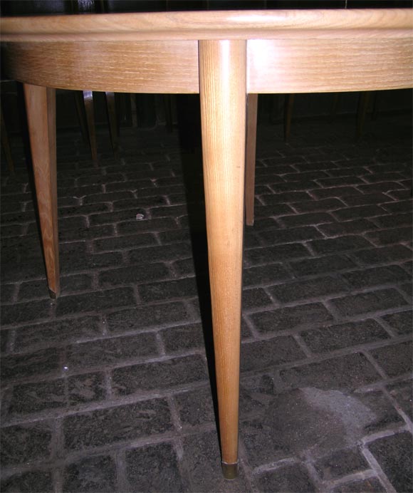 Round Ash Marquetry French Table 2