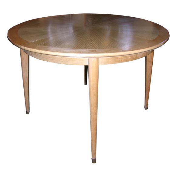 Round Ash Marquetry French Table