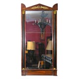 French Empire Mahogany Mirror with Ormulu Decoration